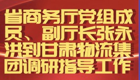  省商务厅党组成员、副厅长张永洪到甘肃物流集团调研指导工作