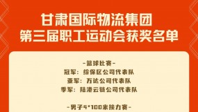  甘肃国际物流集团第三届职工运动会获奖名单